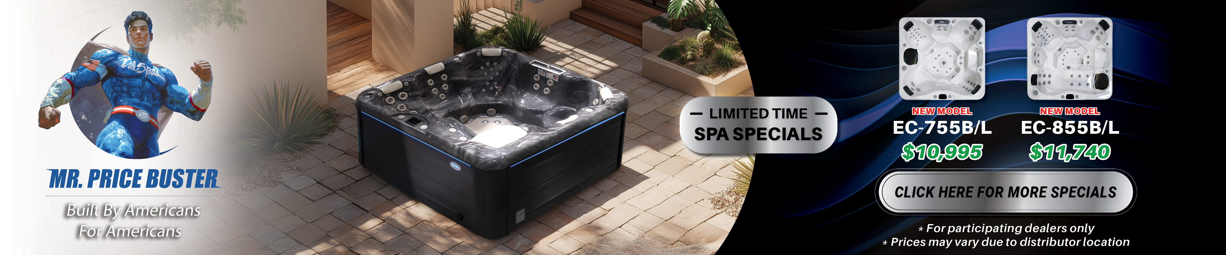Calspas hot tub being used in a family setting - Tamarac